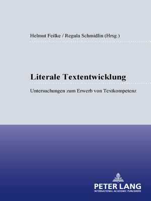 cover image of Literale Textentwicklung